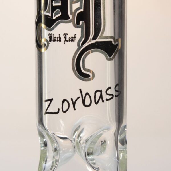 Black Leaf Glass Ice Bong with 10-Arm Tree Perc & Built-in Diffuser - Image 3