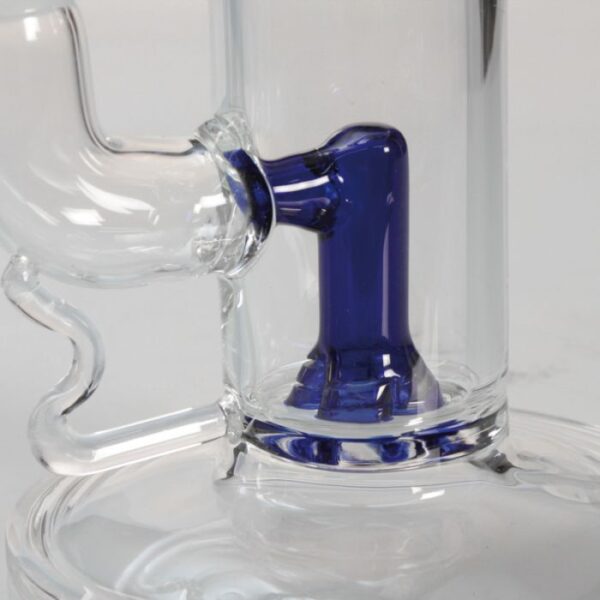 Black Leaf Glass Ice Bong with 10-Arm Tree Perc & Built-in Diffuser - Image 4