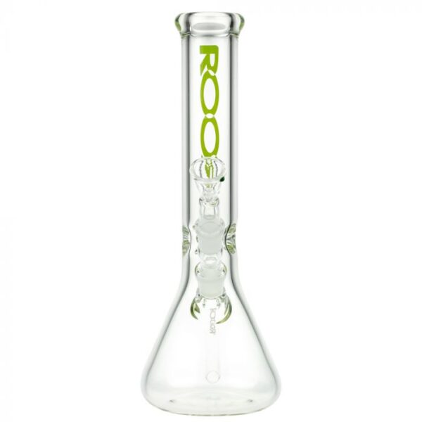 ROOR Little Sista Beaker Ice Bong 7.0mm Green logo | 35cm | 18.8mm - Image 4